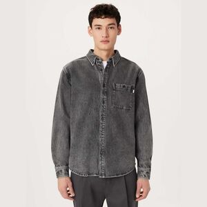 Frank and Oak Clark Twill Denim Button up